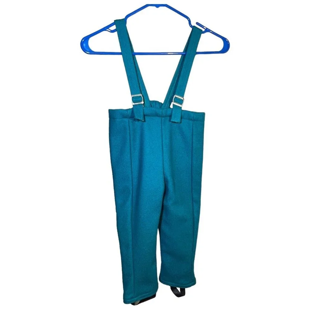 ROTHSCHILD Girls Wool Velvet Turquoise Blue Coat‎ and Snow Pants Leggings Size 4